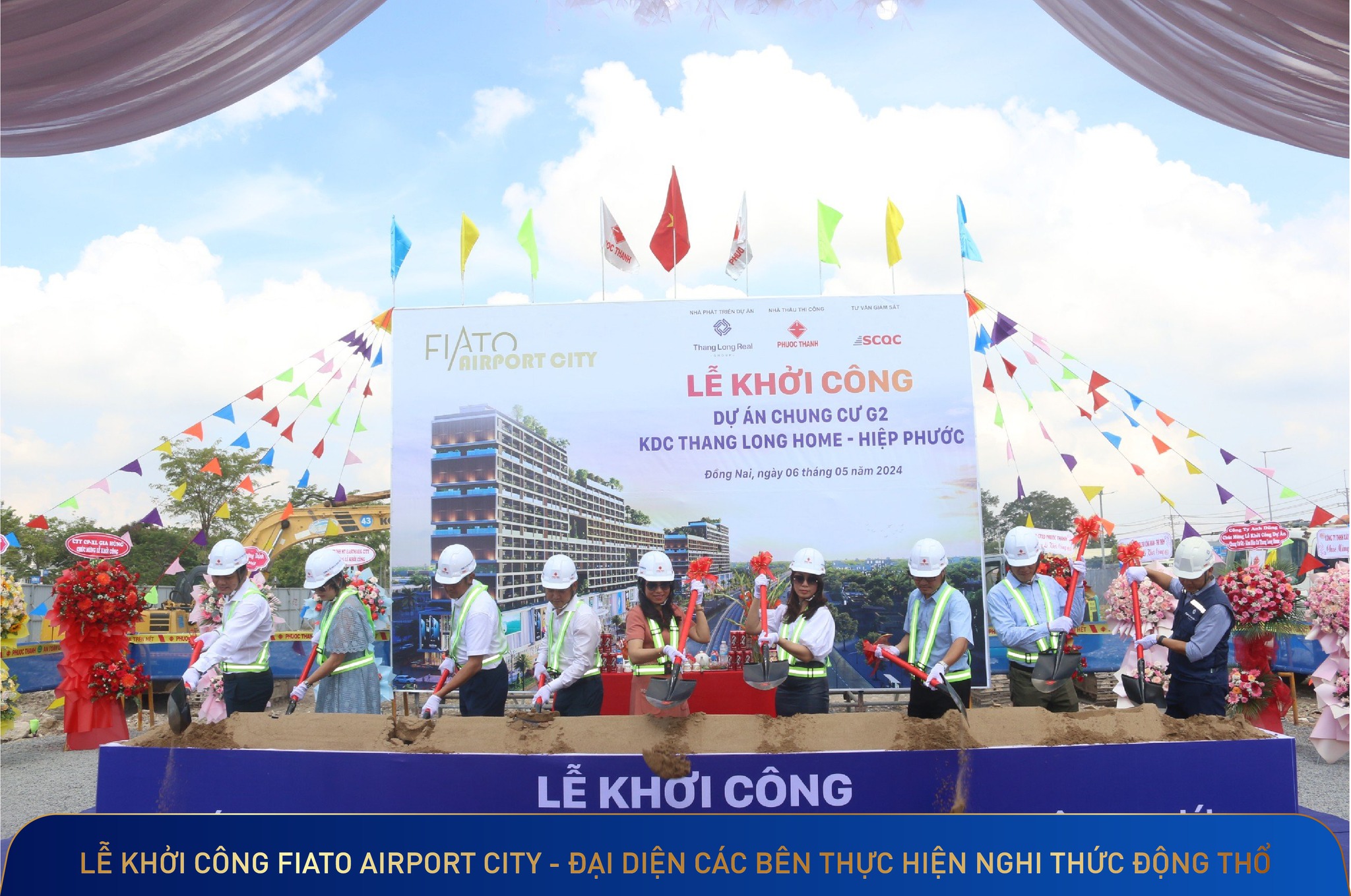 GROUNDBREAKING CEREMONY OF G2 APARTMENT PROJECT – THANG LONG HOME – HIEP PHUOC RESIDENTIAL AREA [FIATO AIRPORT CITY]