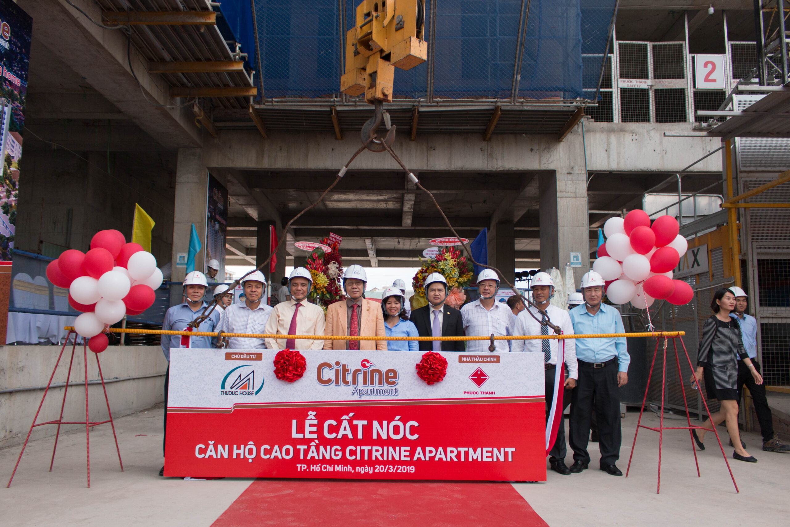 LỄ CẤT NÓC DỰ ÁN CĂN HỘ: “CITRINE APARTMENT” QUẬN 9