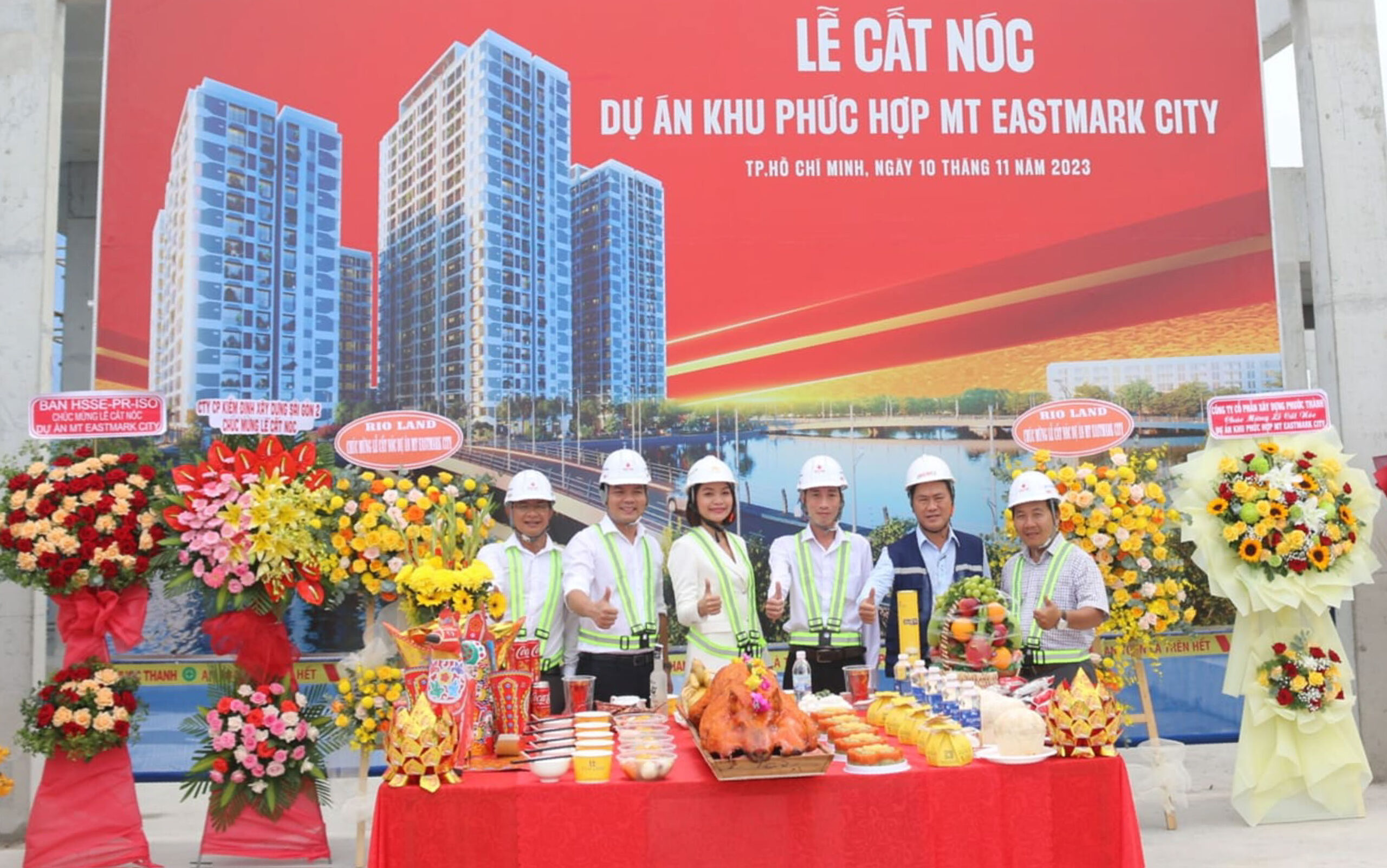 LỄ CẤT NÓC DỰ ÁN MT EASTMARK CITY
