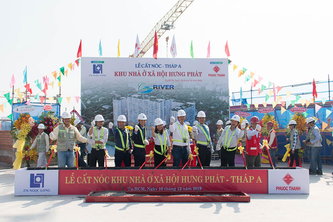 TOPPING OUT CEREMONY OF GREEN RIVER APARTMENT – SCOCIAL HOUSE DISTRICT 8