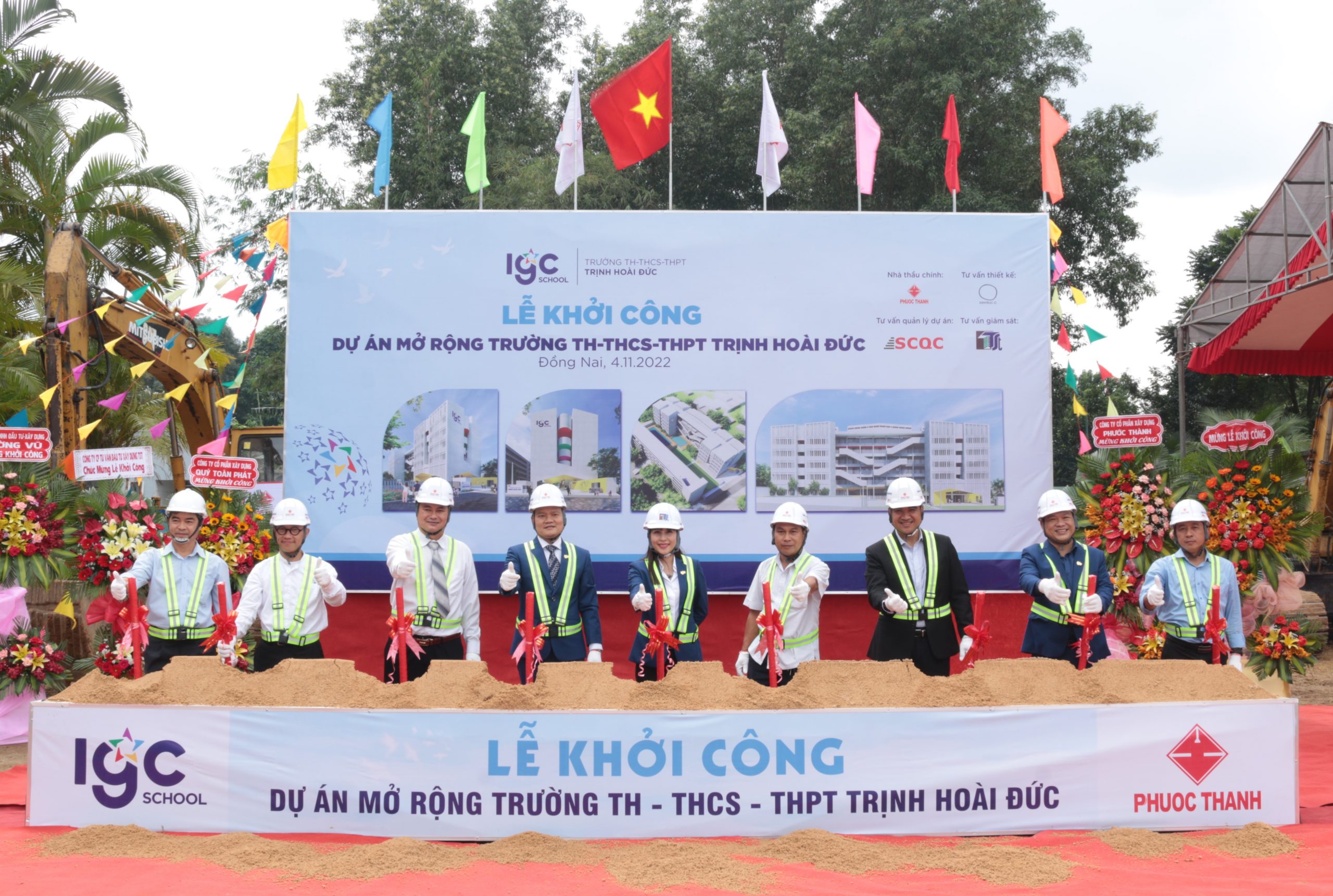 GROUNDBREAKING CEREMONY OF THE EXPANSION PROJECT OF TRINH HOAI DUC PRIMARY – SECONDARY – HIGH SCHOOL, TRANG BOM DISTRICT, DONG NAI