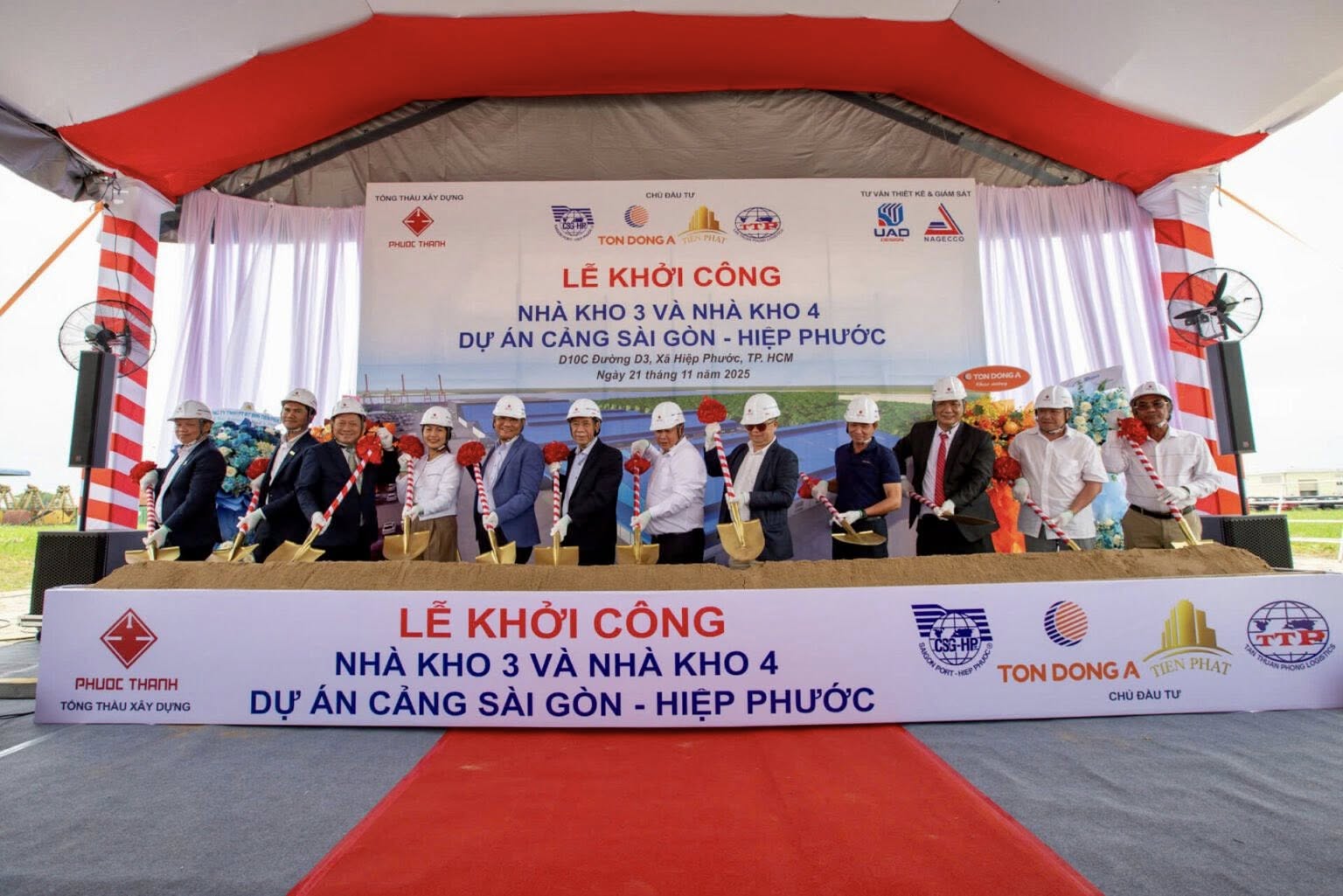 PHƯỚC THÀNH KHỞI CÔNG HẠNG MỤC NHÀ KHO 3 & NHÀ KHO 4 DỰ ÁN CẢNG SÀI GÒN – HIỆP PHƯỚC 