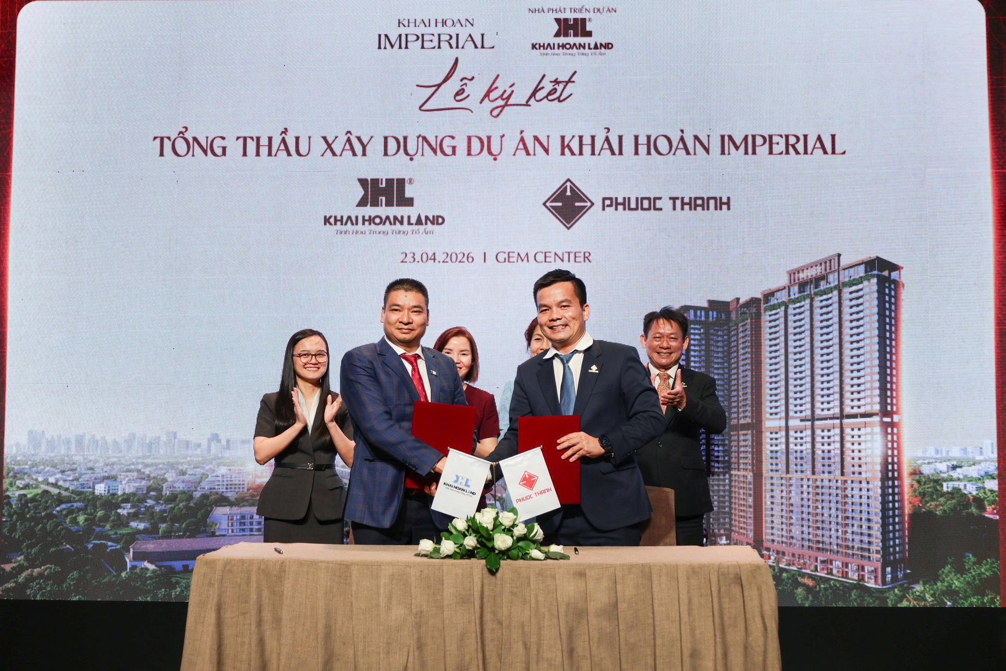 PHƯỚC THÀNH KÝ KẾT HỢP TÁC VỚI TẬP ĐOÀN KHẢI HOÀN LAND TRIỂN KHAI DỰ ÁN KHẢI HOÀN IMPERIAL
