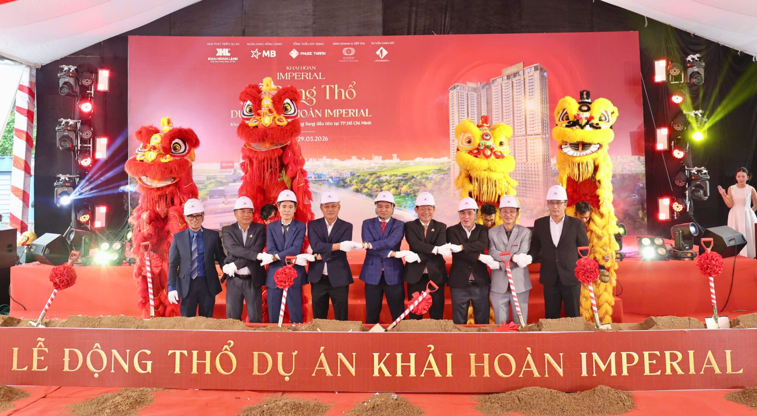 PHƯỚC THÀNH ĐỒNG HÀNH CÙNG CHỦ ĐẦU TƯ KHẢI HOÀN LAND CHÍNH THỨC ĐỘNG THỔ DỰ ÁN KHẢI HOÀN IMPERIAL