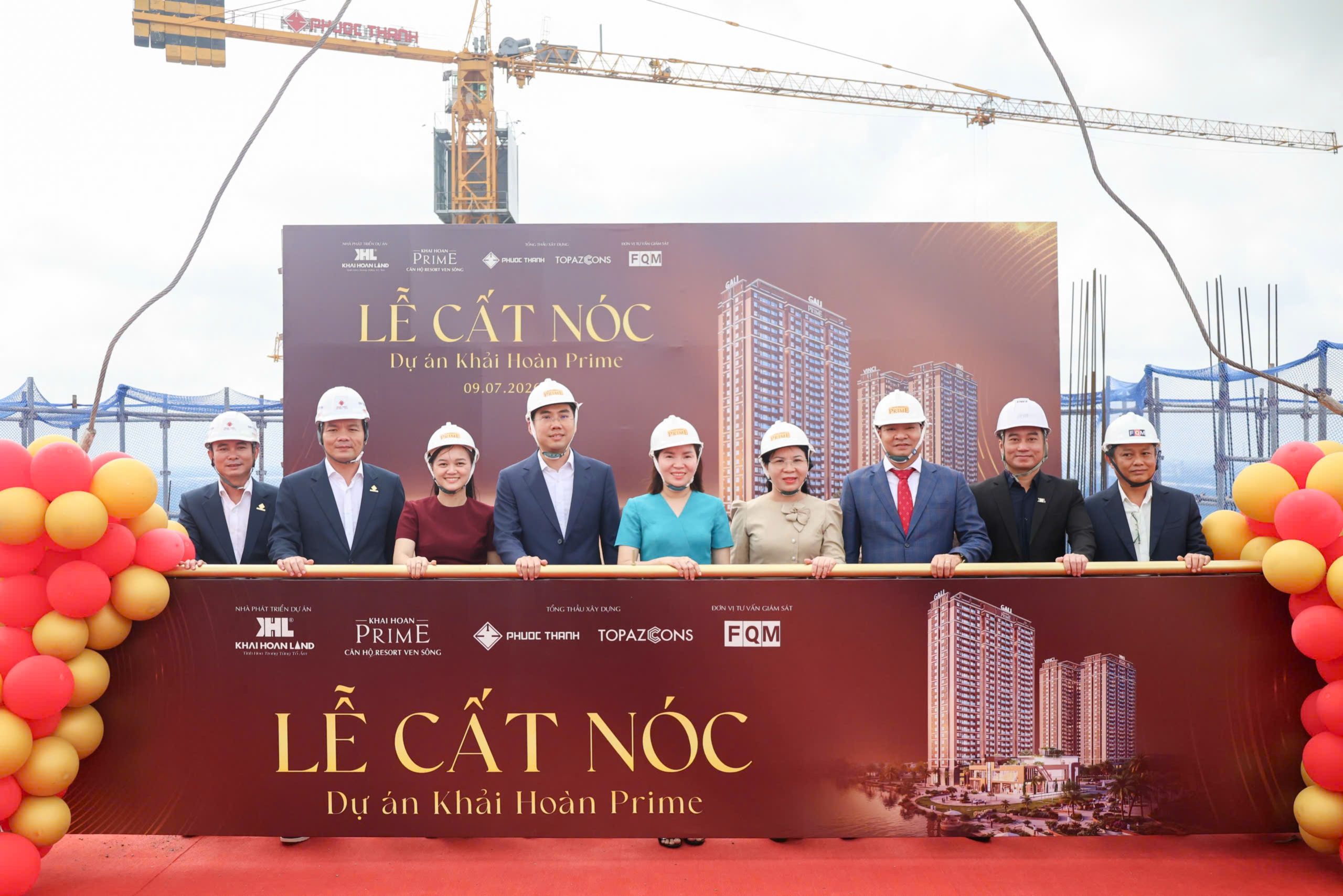 PHƯỚC THÀNH CẤT NÓC THÁP VINCI DỰ ÁN KHẢI HOÀN PRIME